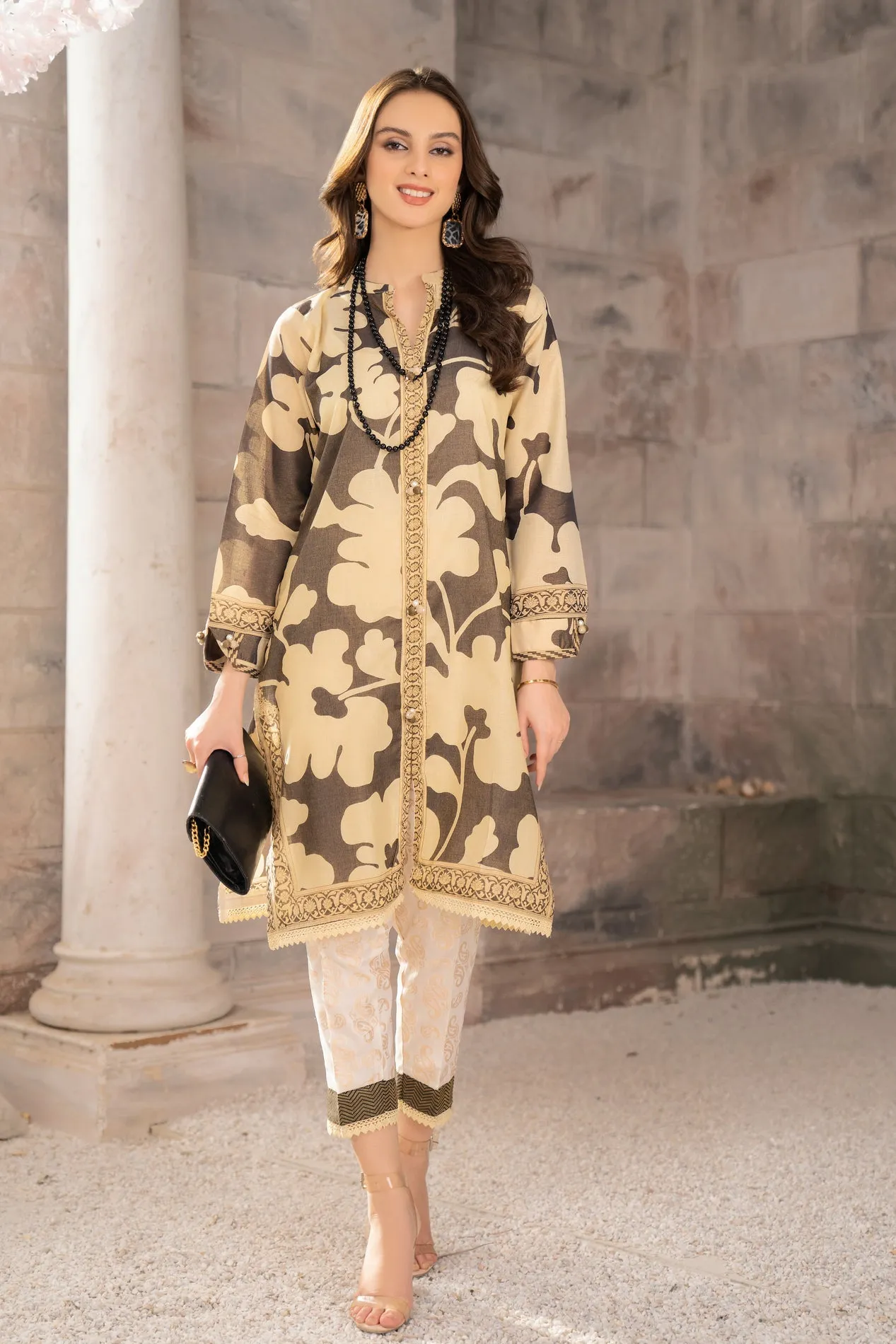 2PC LAWN DRESS BY AABPARA 04