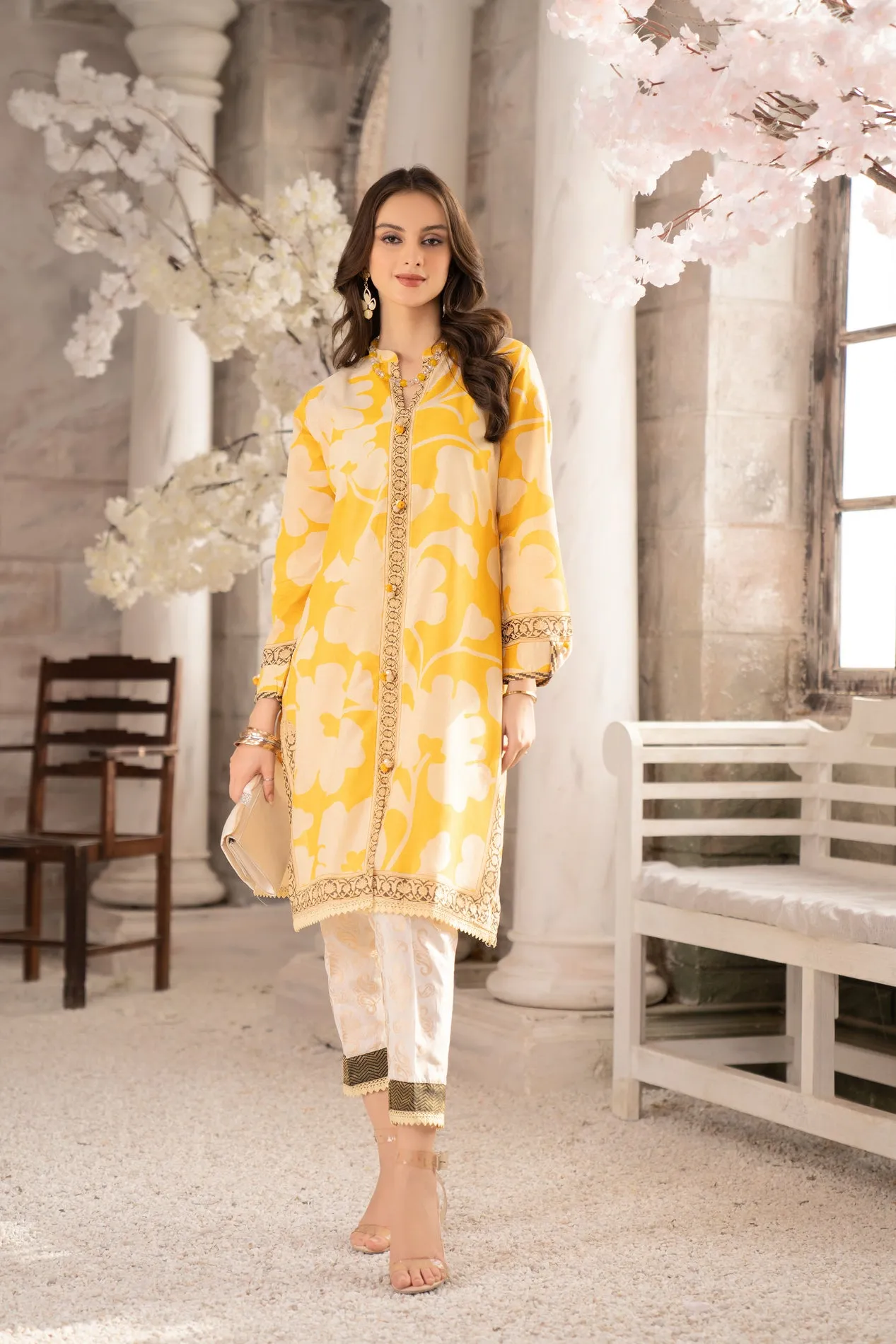 2PC LAWN DRESS BY AABPARA 05