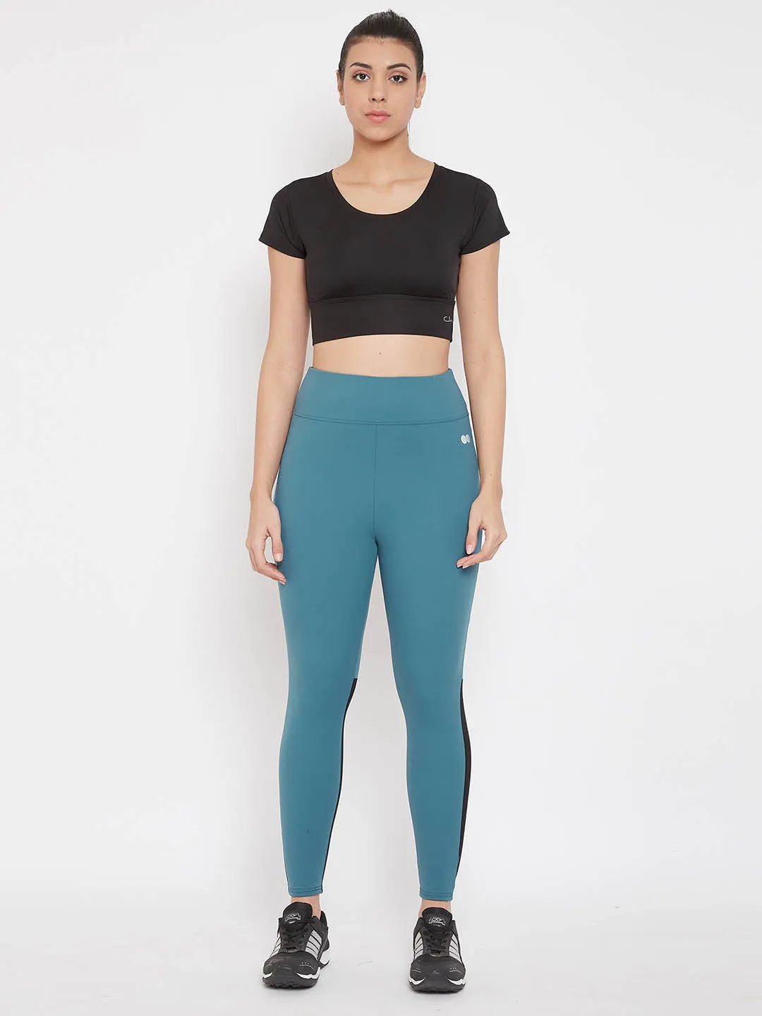 Active Ankle-Length Tights In Blue