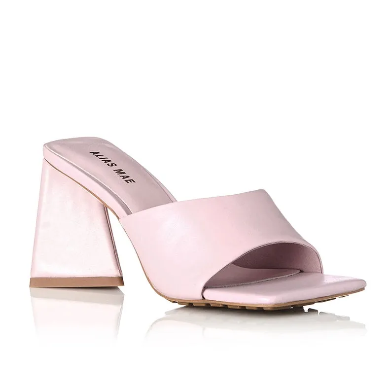 ALIAS MAE Womens Rian Leather Mules - Pink