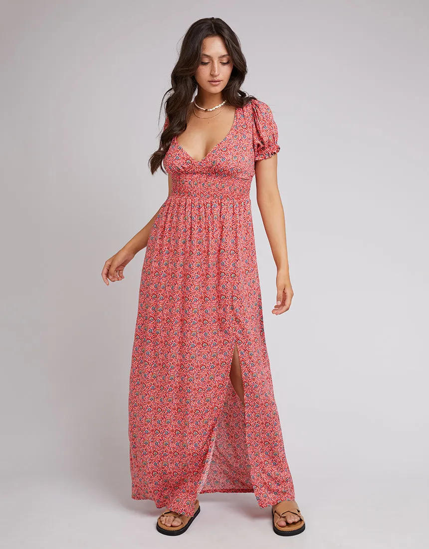 All About Eve Rosanna Floral Maxi Dress Red