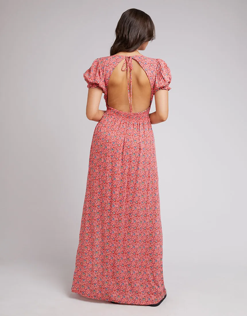 All About Eve Rosanna Floral Maxi Dress Red