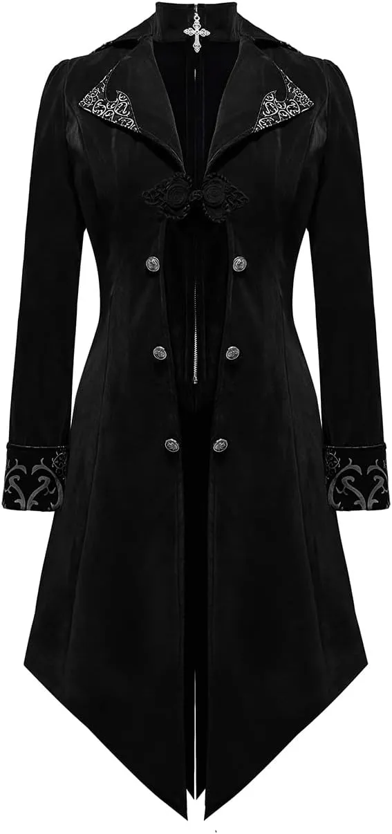 Apocrypha Men's Medieval Steampunk Tailcoat Victorian Gothic Jackets Frock Coat