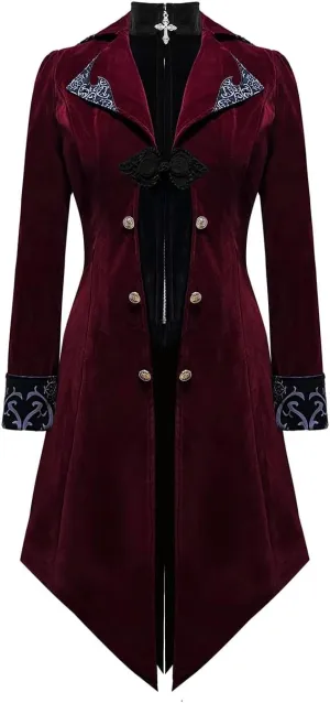 Apocrypha Men's Medieval Steampunk Tailcoat Victorian Gothic Jackets Frock Coat