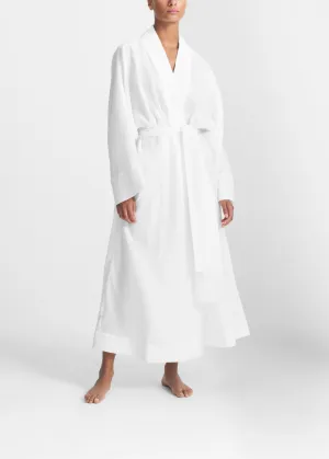 Athens Robe White Organic Linen