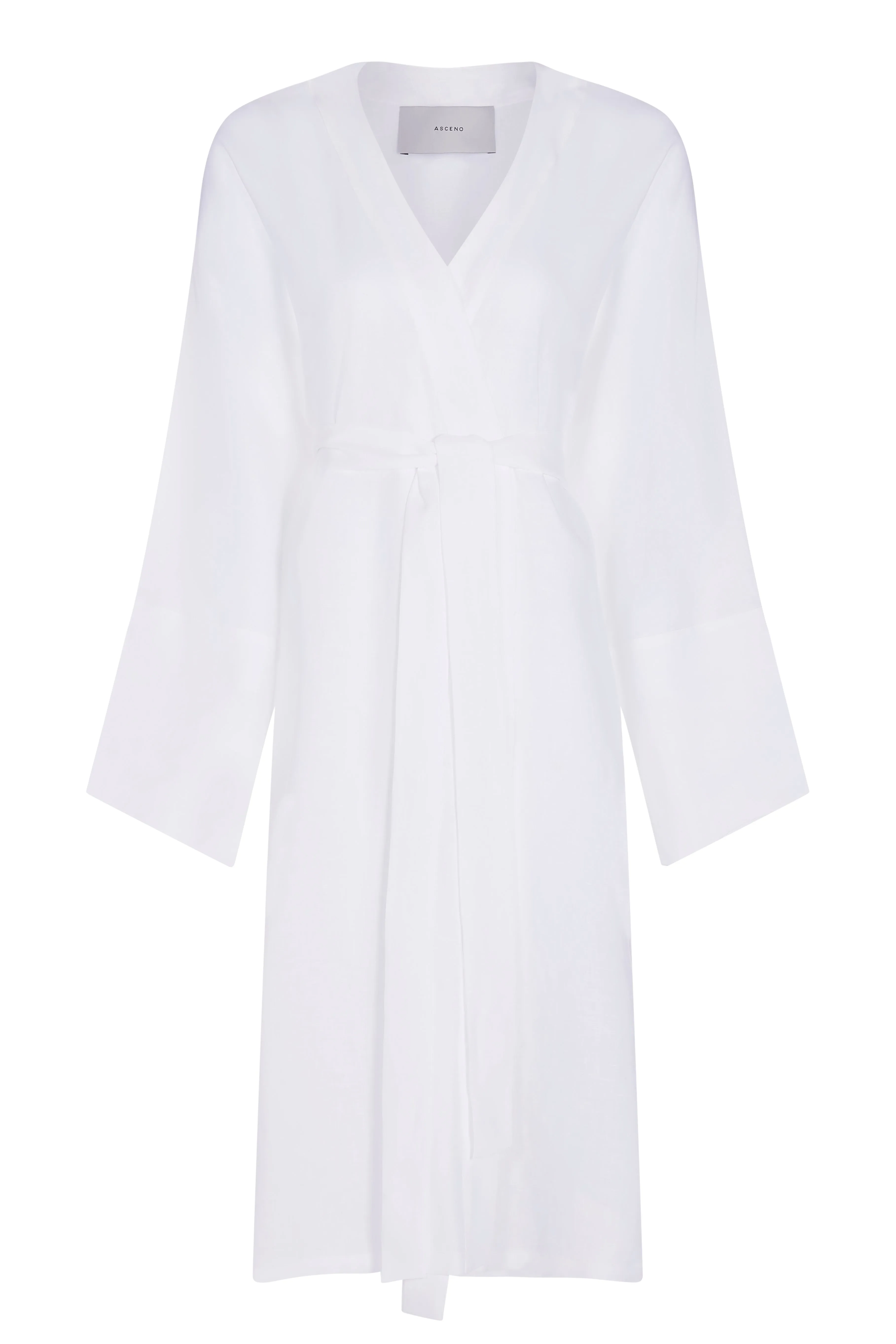 Athens Robe White Organic Linen