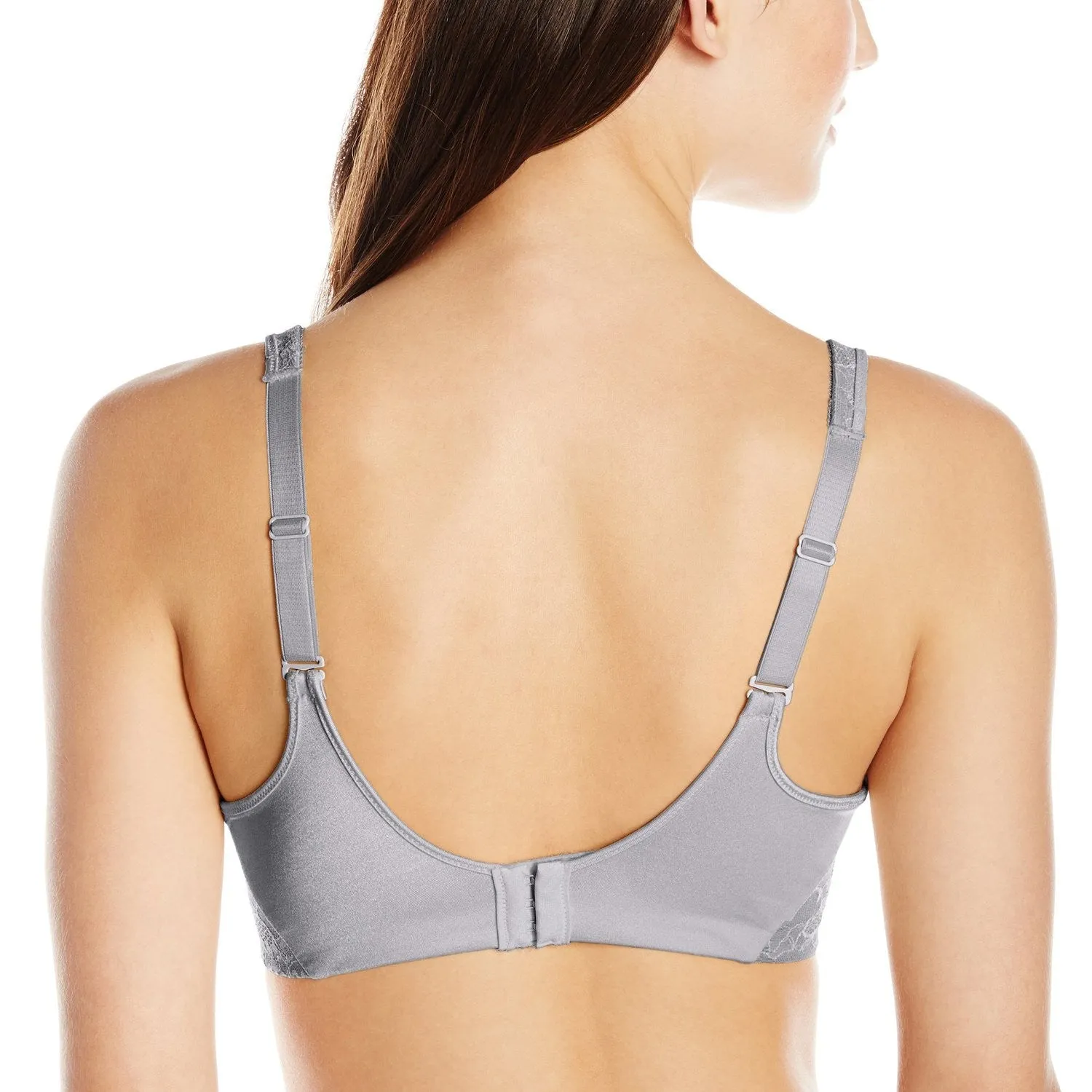Bali Women's Satin Tracings Lace Minimizer Underwire Bra #3446