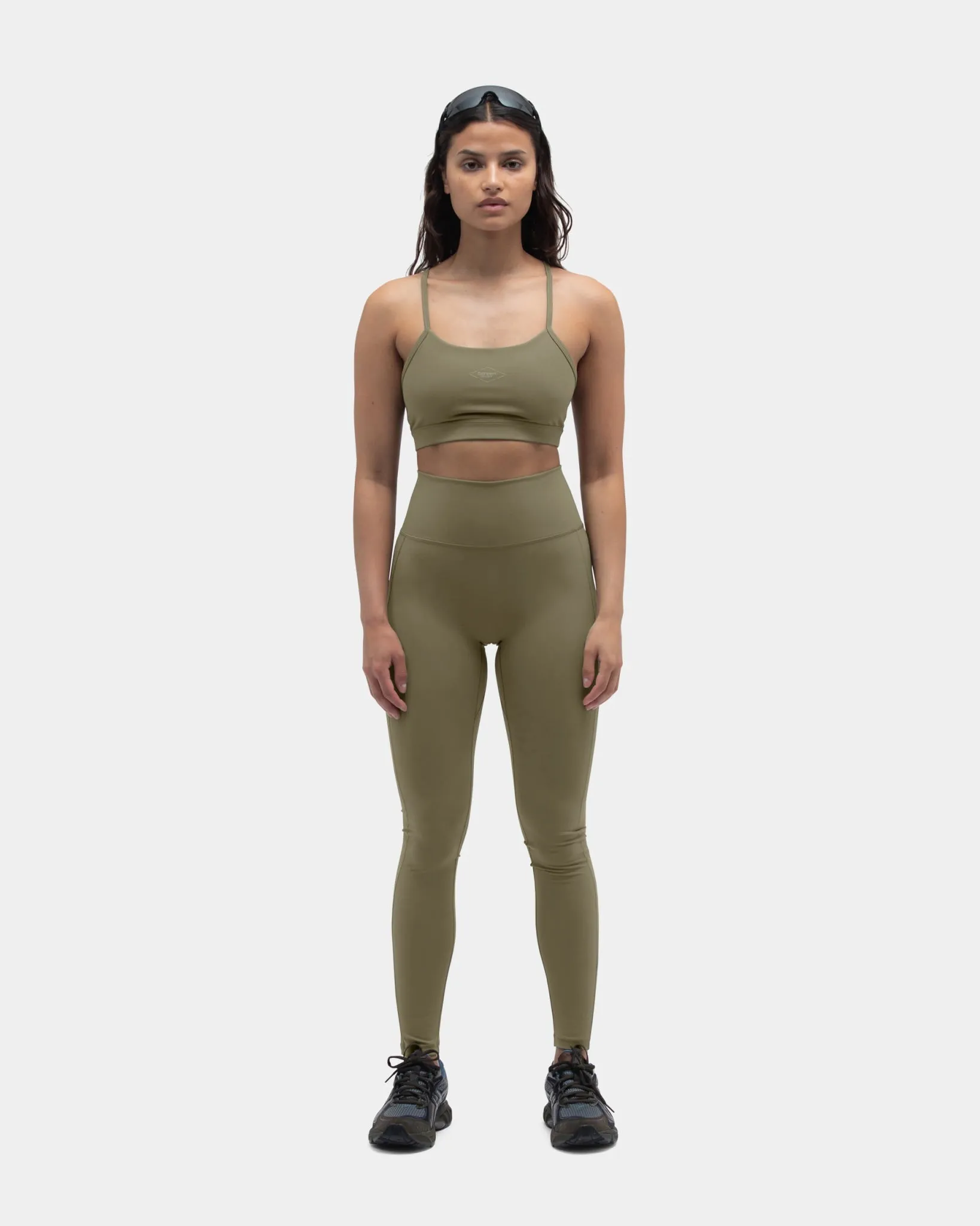 Bambi Active Tights, Women - Stone Gray