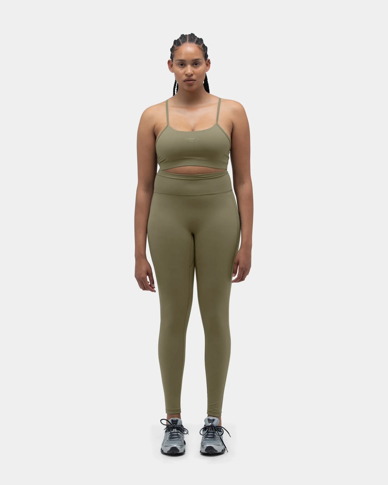 Bambi Active Tights, Women - Stone Gray
