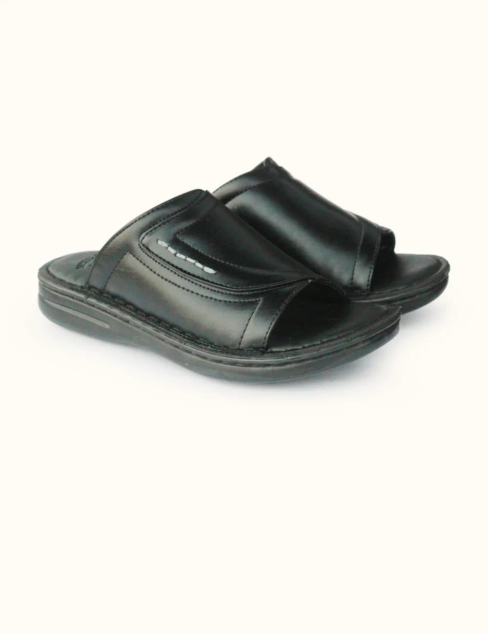 Black | Medicated Slippers For Men