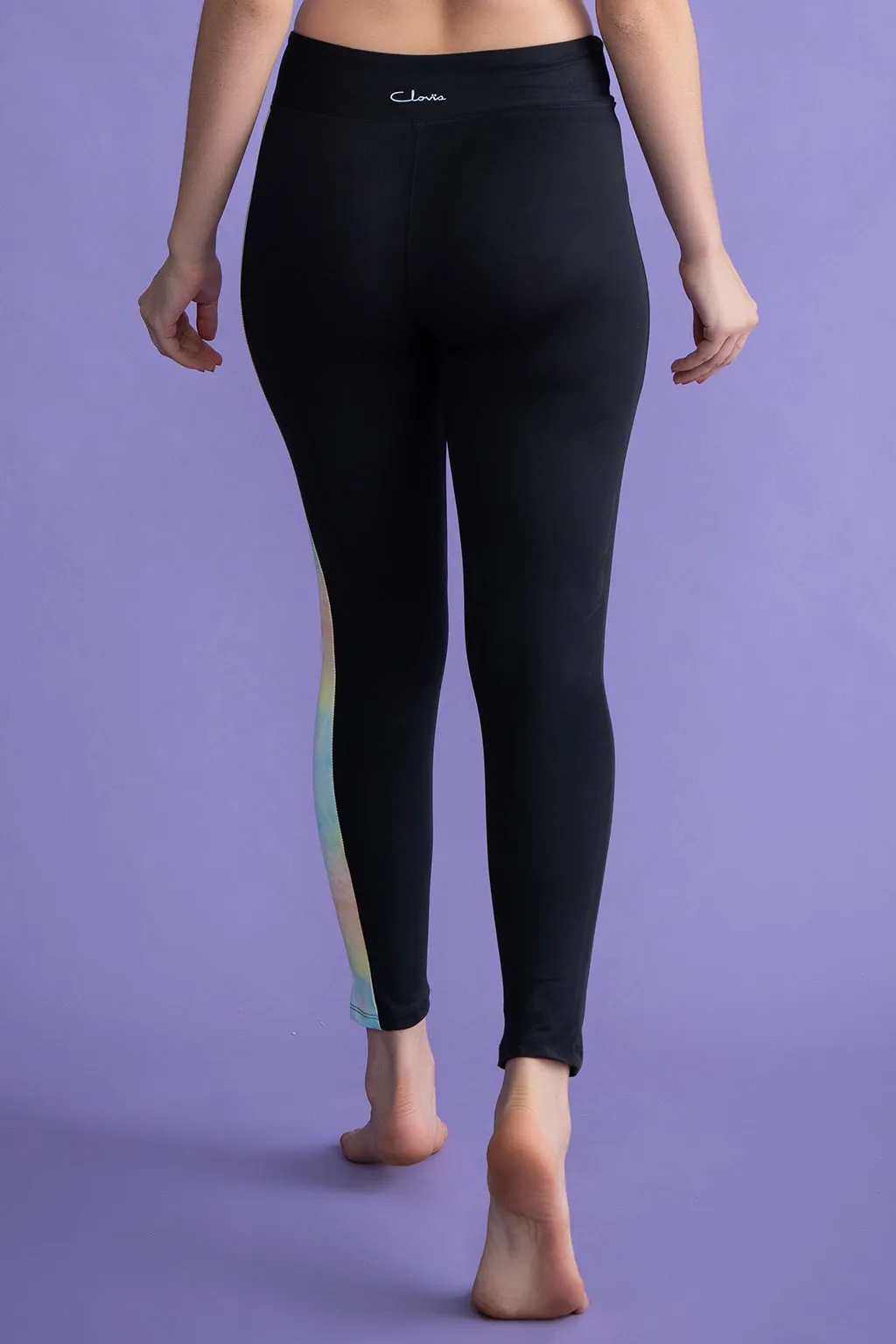 Black Snug-Fit Active Ankle-Length Tights