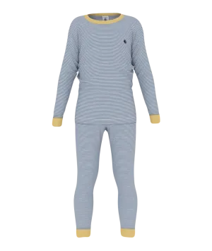 BOY’S STRIPE LS TOP AND PANTS | PETIT BATEAU