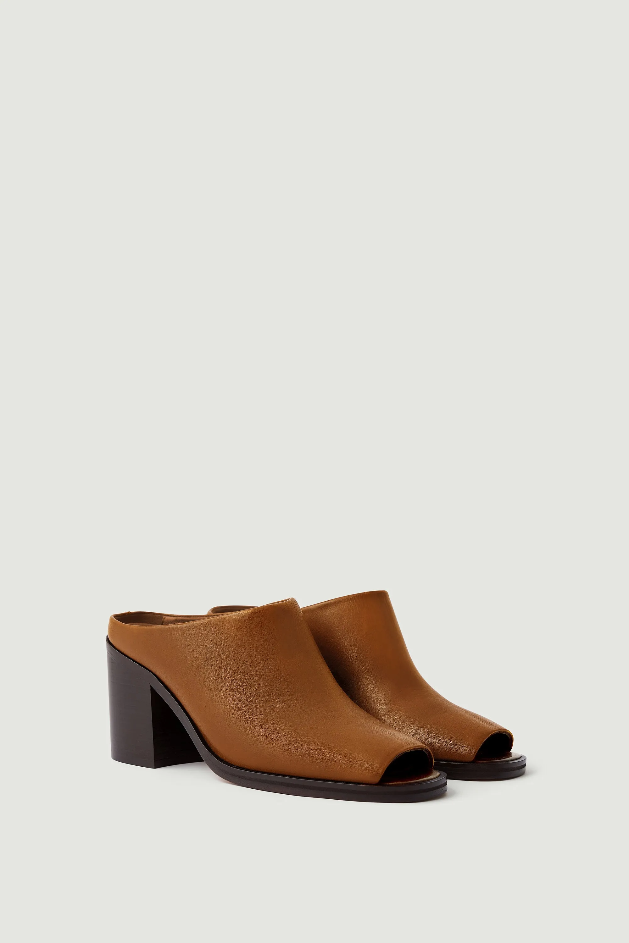 BROWN DOWN MULES