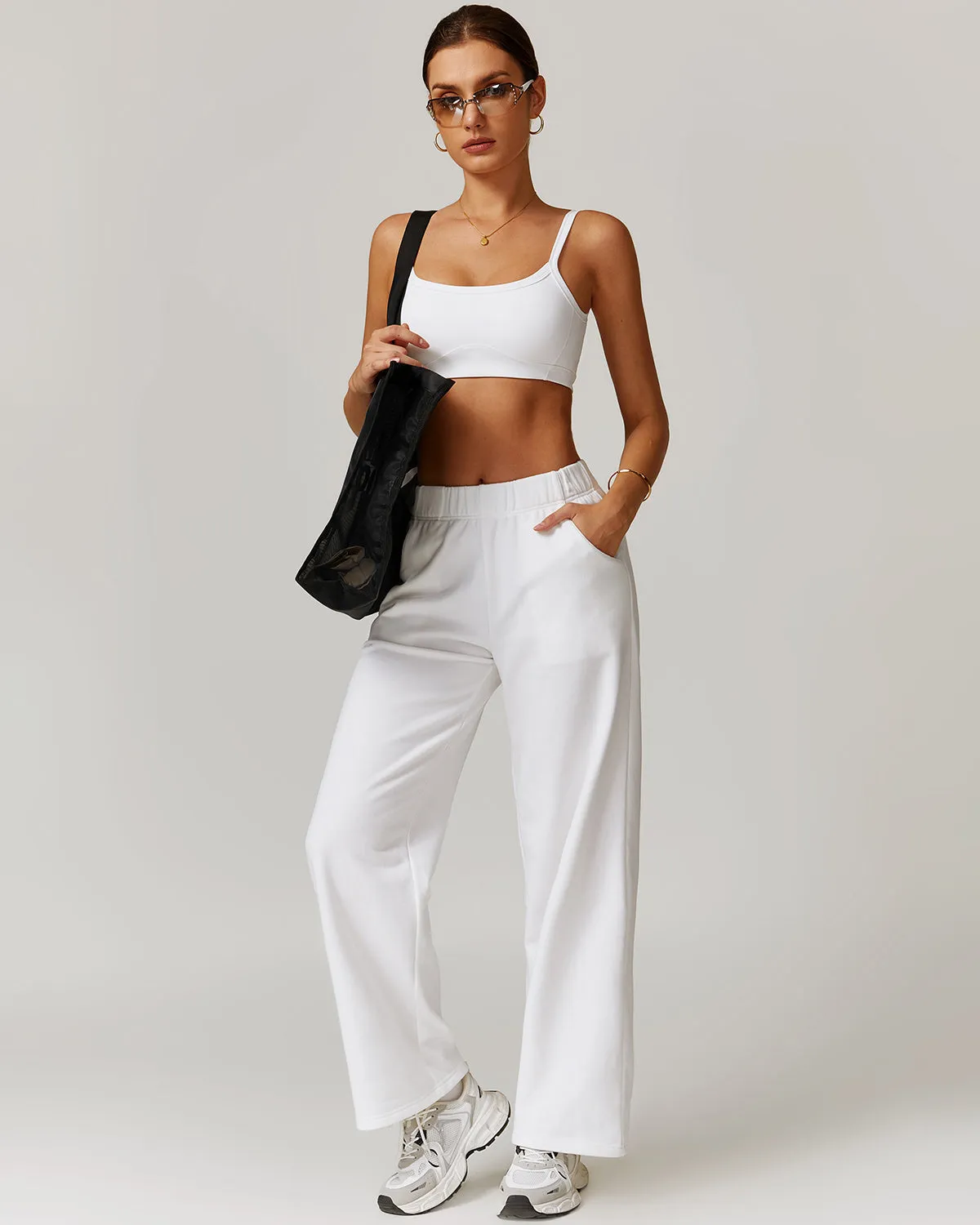 Brynn Sports Bra - White