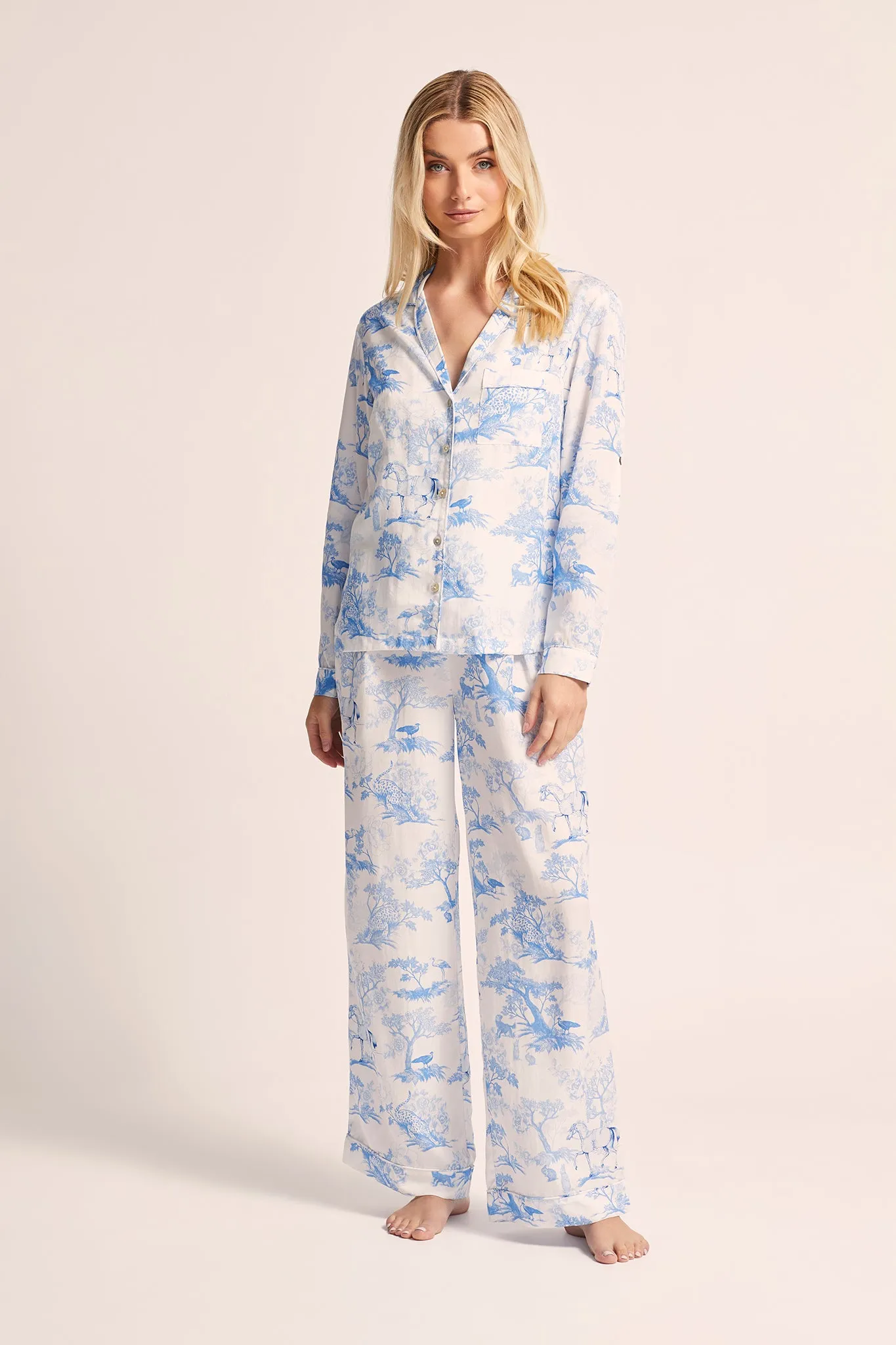 Camille Tencel™ Lounge Pyjama Set - Blue