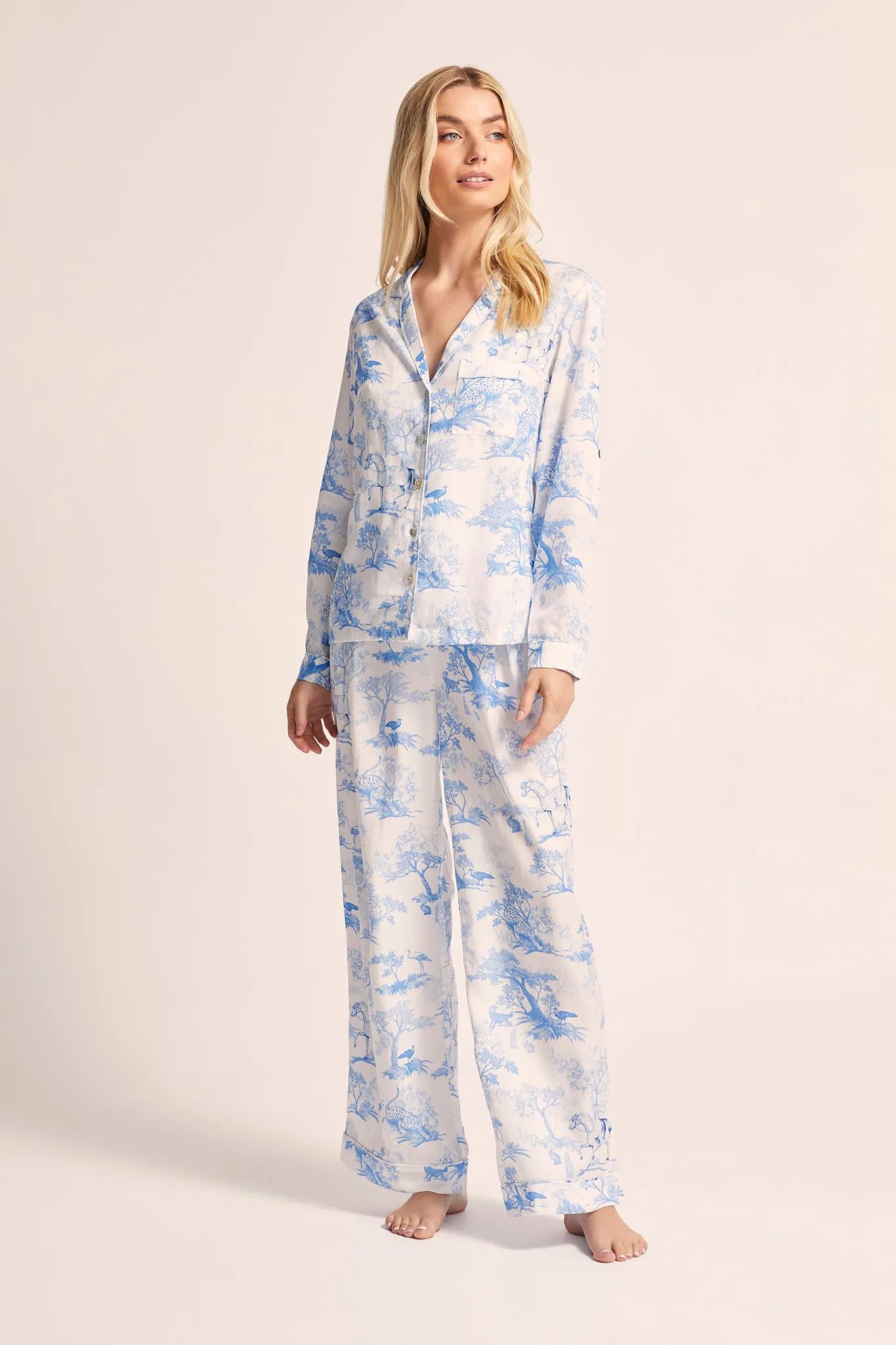 Camille Tencel™ Lounge Pyjama Set - Blue