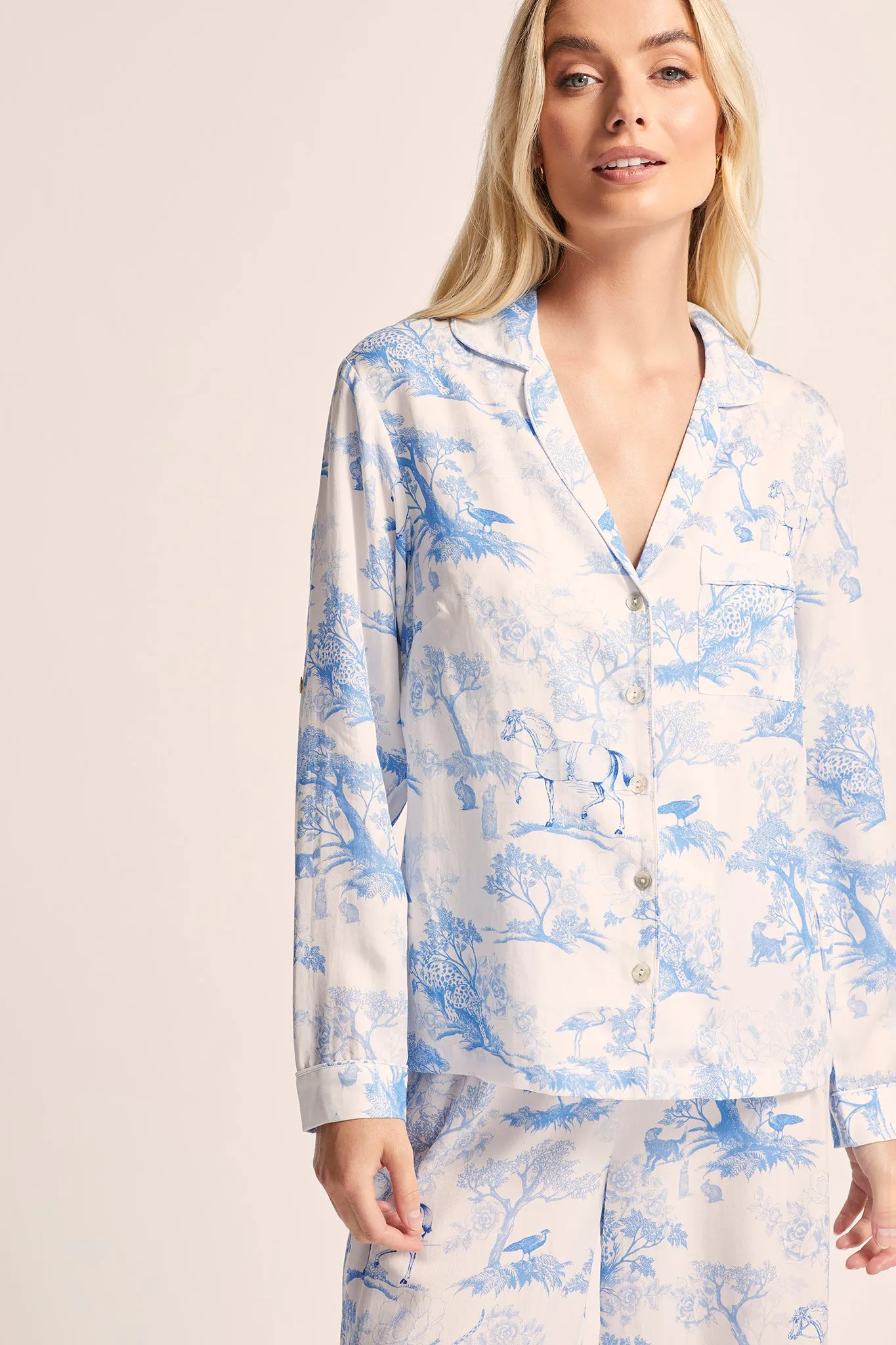 Camille Tencel™ Lounge Pyjama Set - Blue