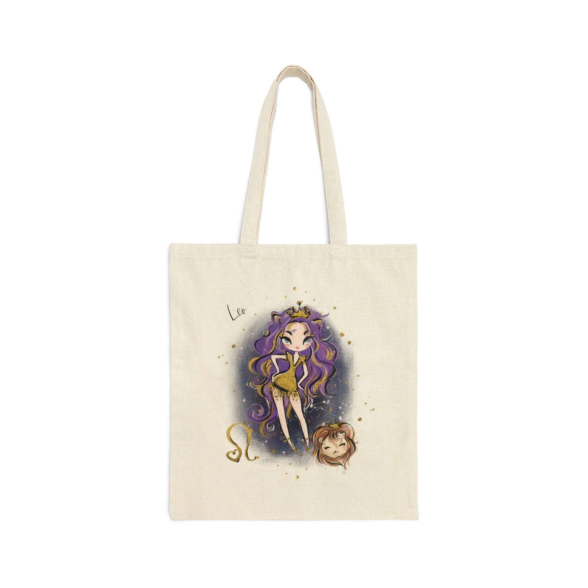 Canvas Tote Bag, Zodiac, Leo