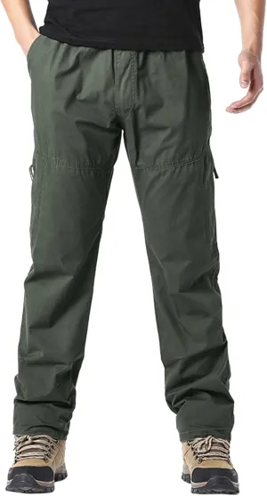 Cargo Pants for Men,Solid Long Pants Sweatpants Outdoor Multiple Pockets Pants Straight Type Fitness Trousers