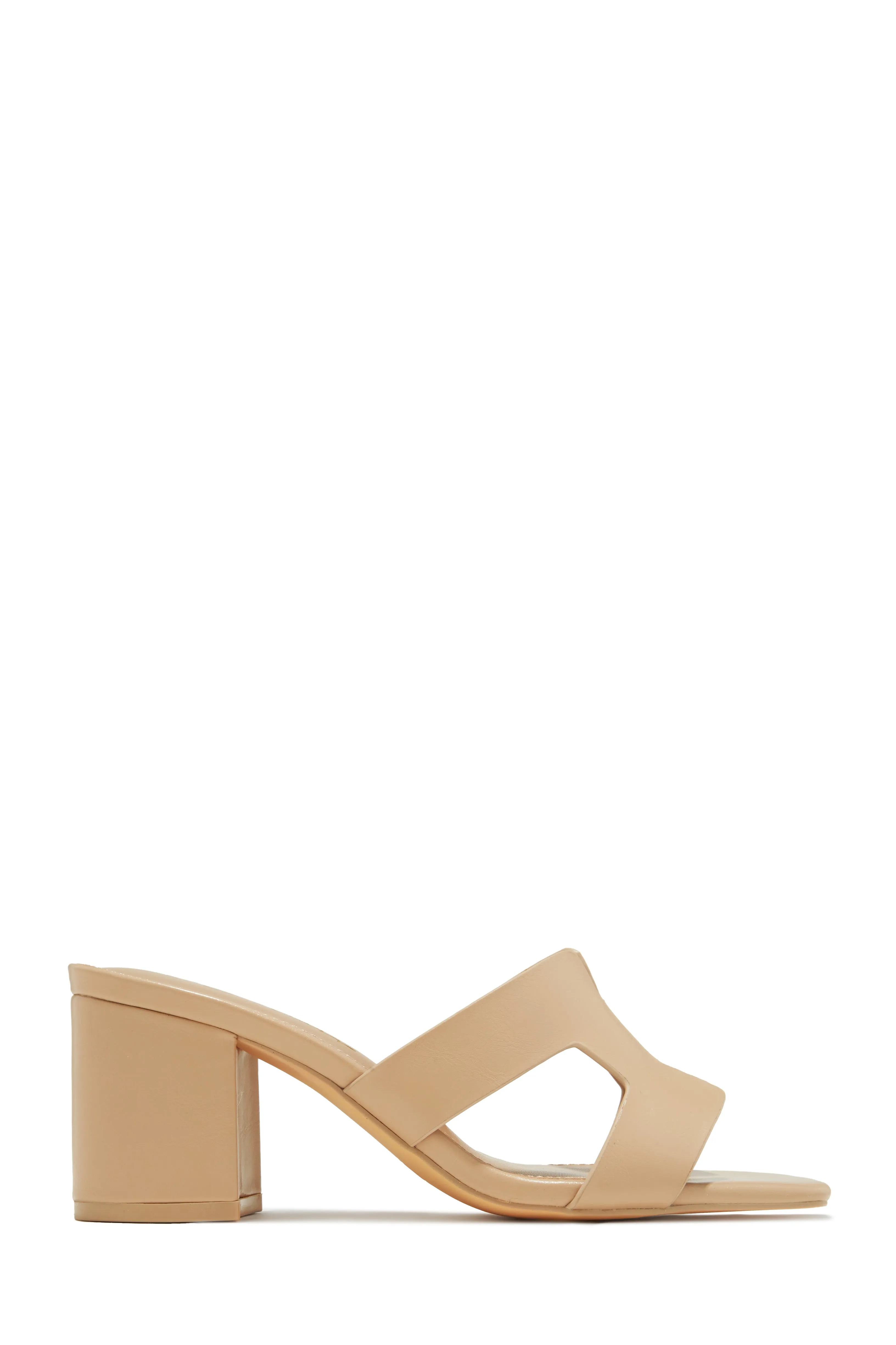 Carina Block Heel Mules - Cork