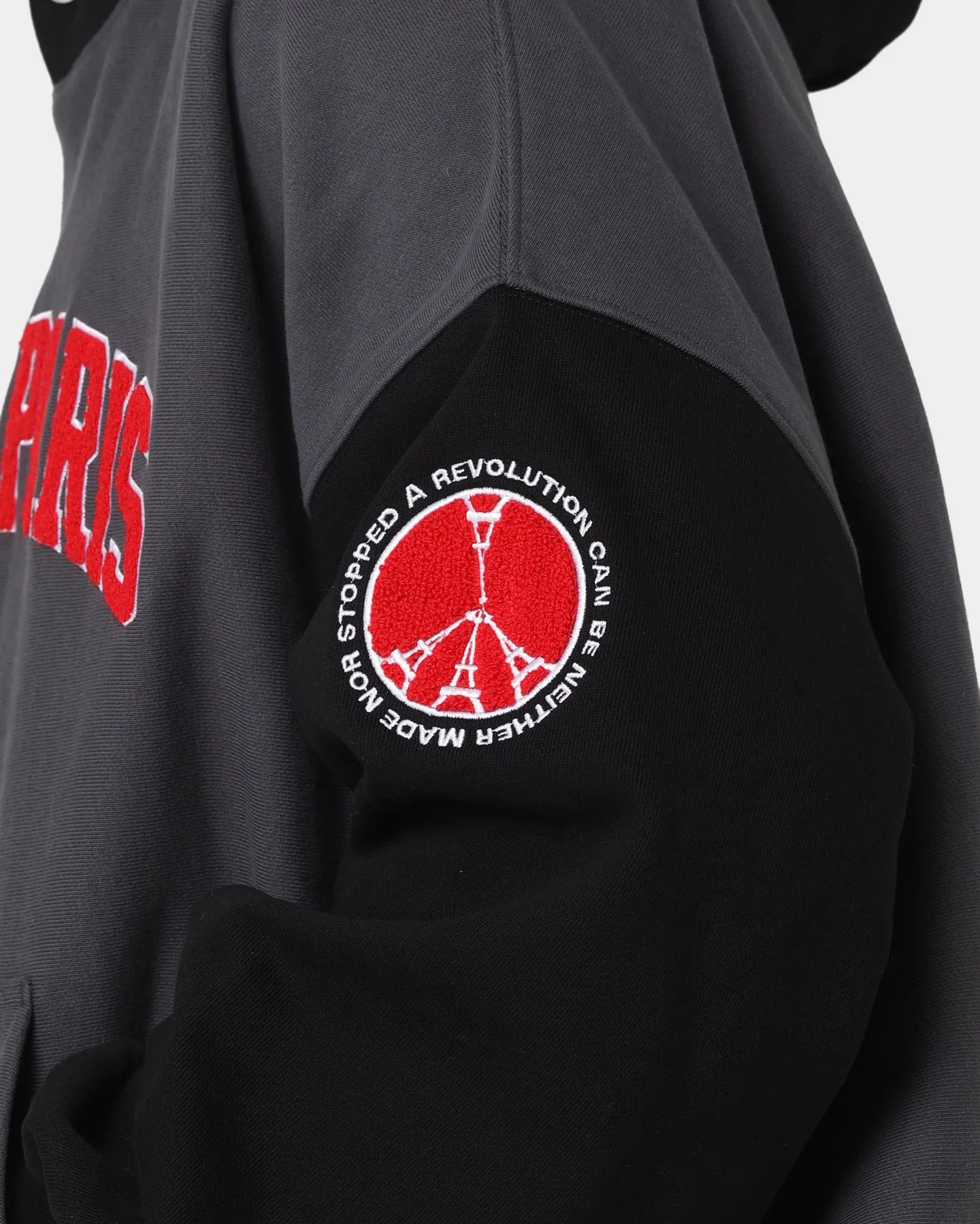 Carre Team Two Tone Oversized Hoodie Black