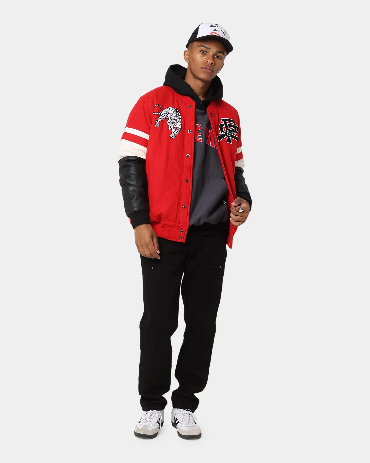 Carre Team Two Tone Oversized Hoodie Black