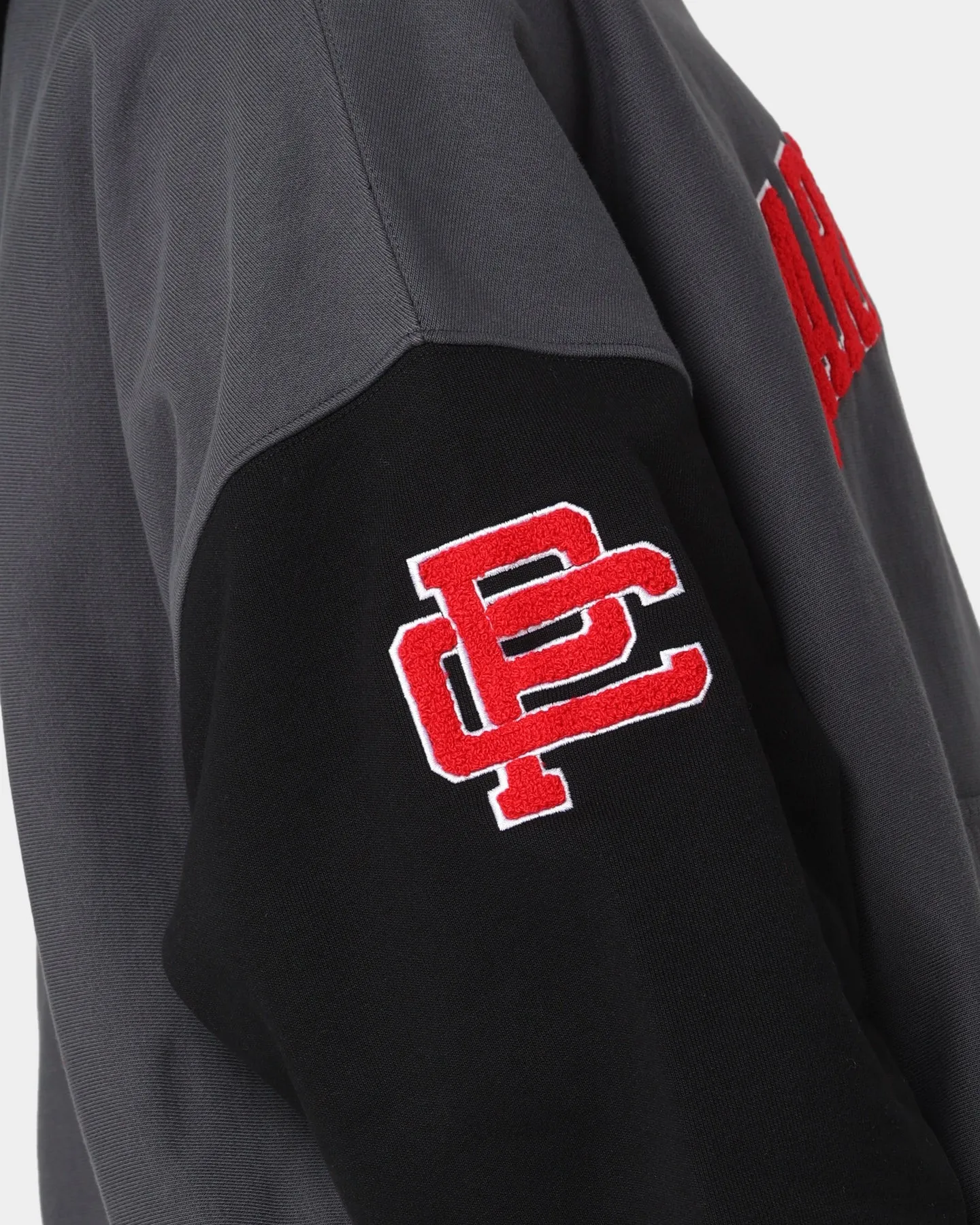 Carre Team Two Tone Oversized Hoodie Black