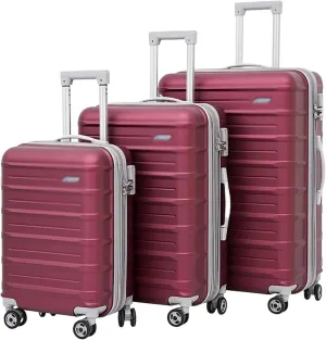 Carry-on Suitcase Luggage 3-Piece Large Capacity Luggage 20/24/28inches Adjustable Trolley Suitcases with Wheels Carry-on Suitcases Carry On Luggages,-20 24 28 in (20 24 28 in)