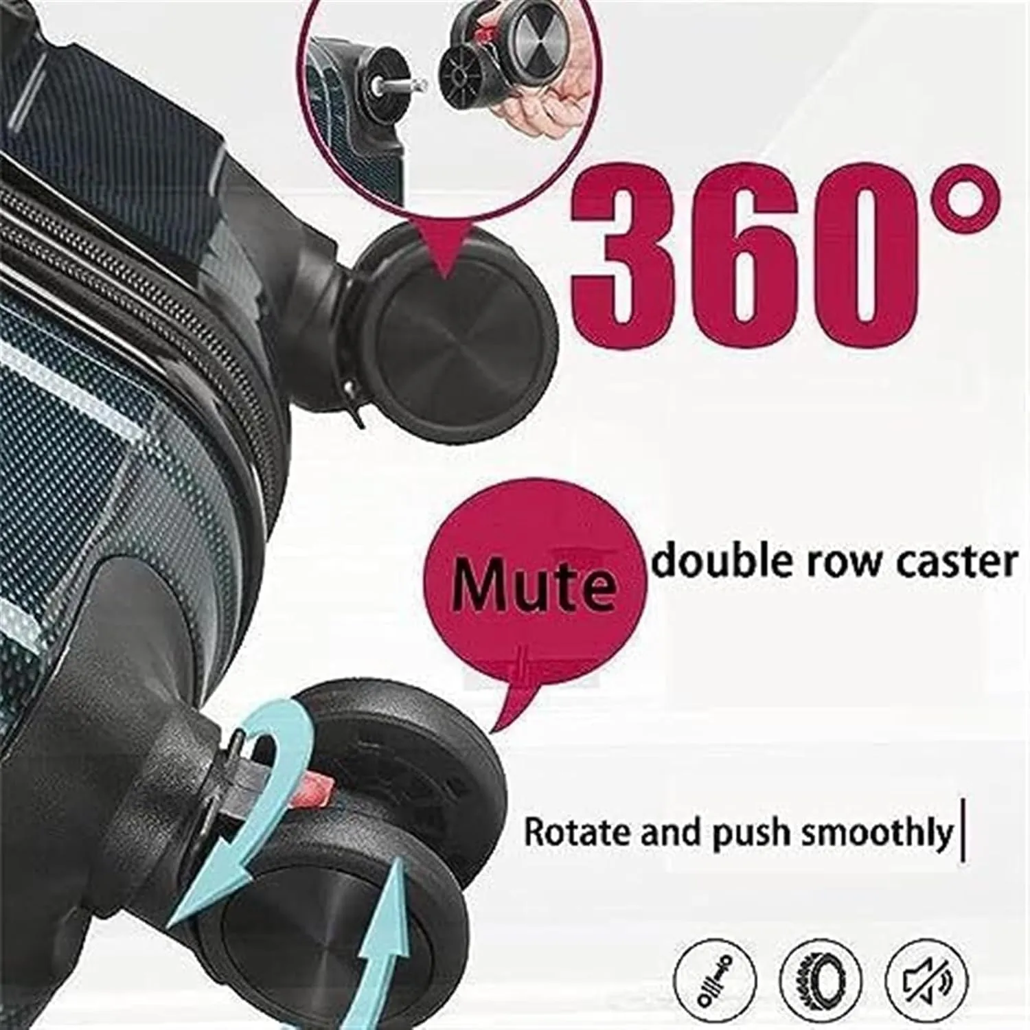 Carry-on Suitcase Luggage 3-Piece Luggage Sets Large Capacity Suitcases Carry On Luggage Suitcase Checked Luggage Carry-on Suitcases Carry On Luggages, 20 24 28in,B-20 24 28in (C 20 24 28in)