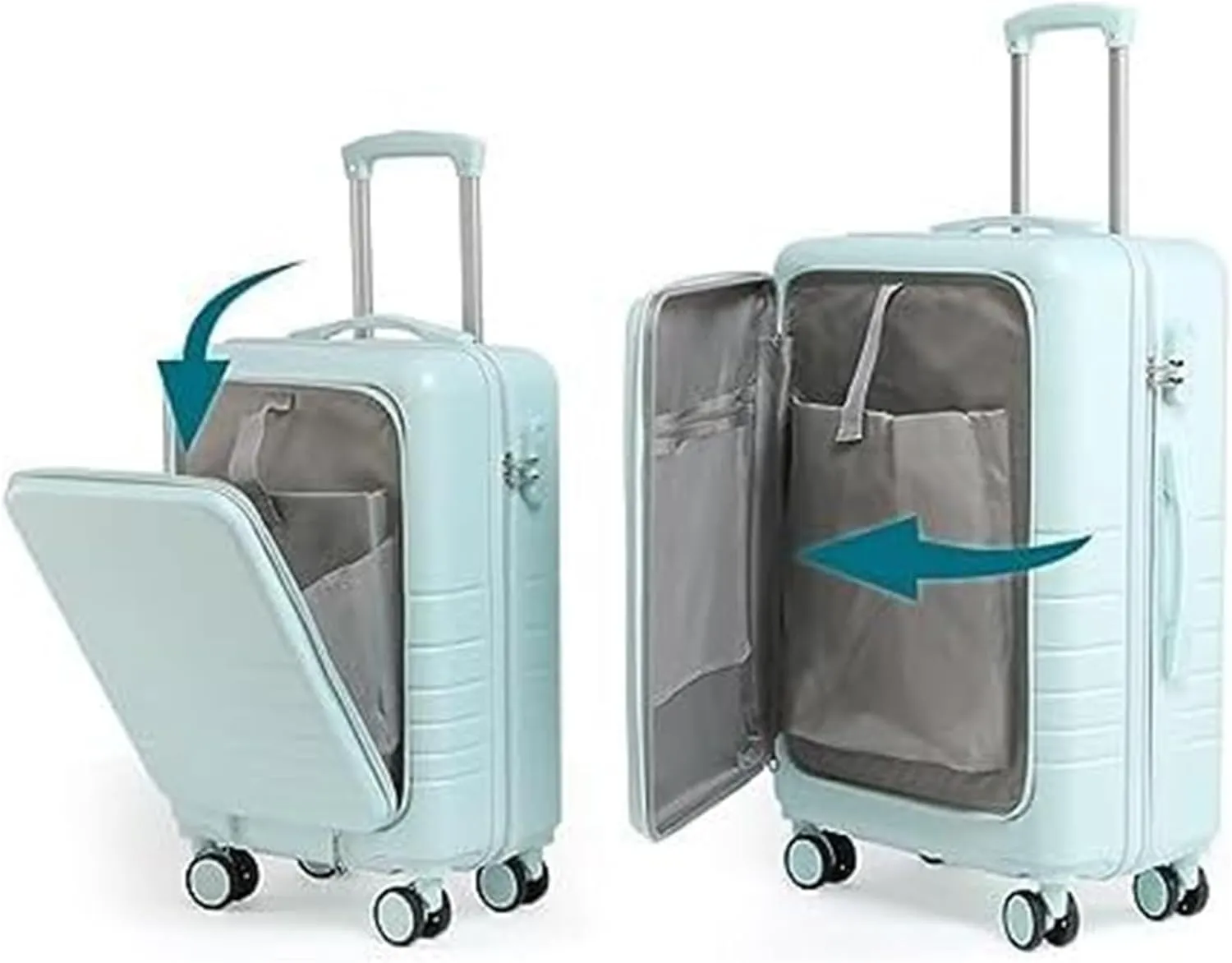 Carry-on Suitcase Luggage Carry On Luggage 14/20in Suitcase 2 Piece Set Spinner Trolley,Durable Travel Luggage Suitcase Carry-on Suitcases Carry On Luggages (Color : D, Size : 20 14in)
