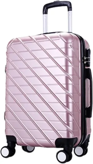 Carry-on Suitcase Luggage Carry On Luggage with Spinner Wheels Luggage Travel Suitcase Hardshell Lightweight Carry-on Suitcases Carry On Luggages,Roze-24inch