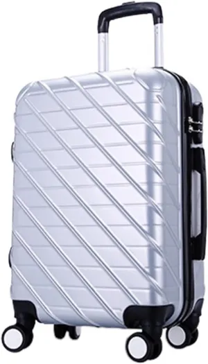 Carry-on Suitcase Luggage Carry On Luggage with Spinner Wheels Luggage Travel Suitcase Hardshell Lightweight Carry-on Suitcases Carry On Luggages,Sliver-24inch (Sliver 24inch)