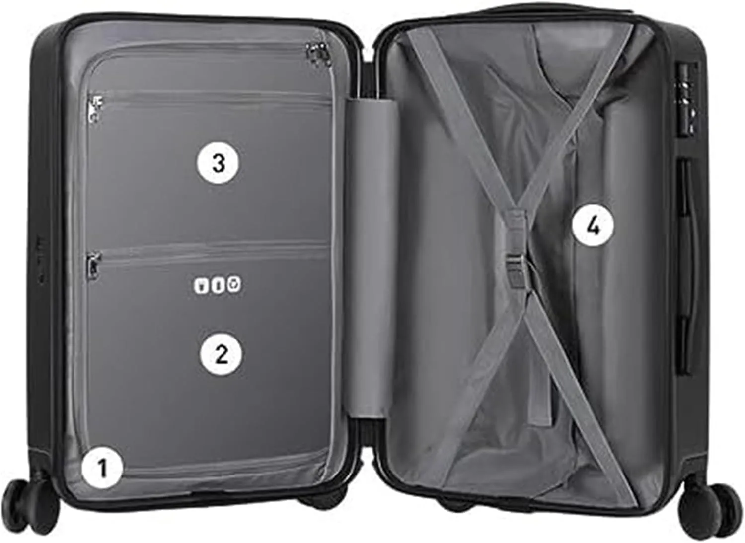 Carry-on Suitcase Luggage Carry On Luggage with Spinner Wheels,Luggage That Can Be Carried On The Plane with Lock Carry-on Suitcases Carry On Luggages (B 20inch)