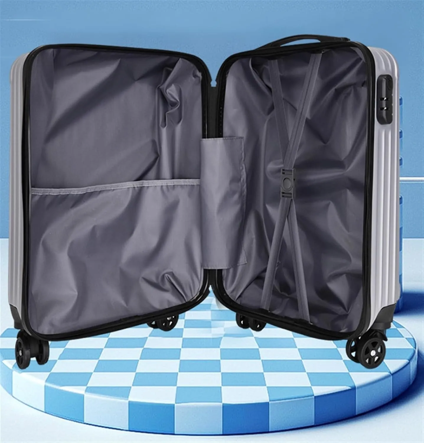 Carry-on Suitcase Luggage Checked In Luggage Suitcase With Wheels Hard Case Luggage With Spinner Wheels Carry-on Suitcases Carry On Luggages (Color : A, Size : 20inch)