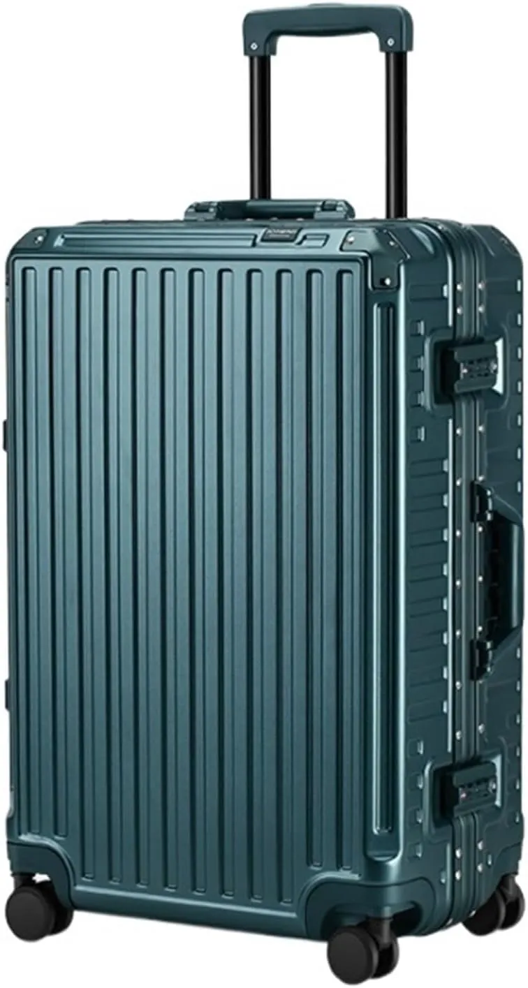 Carry-on Suitcase Luggage Hard Shell Checked Luggage with Aluminum Frame,No Zipper Suitcase with Spinner Wheels Carry-on Suitcases Carry On Luggages, 24in (F 20in)