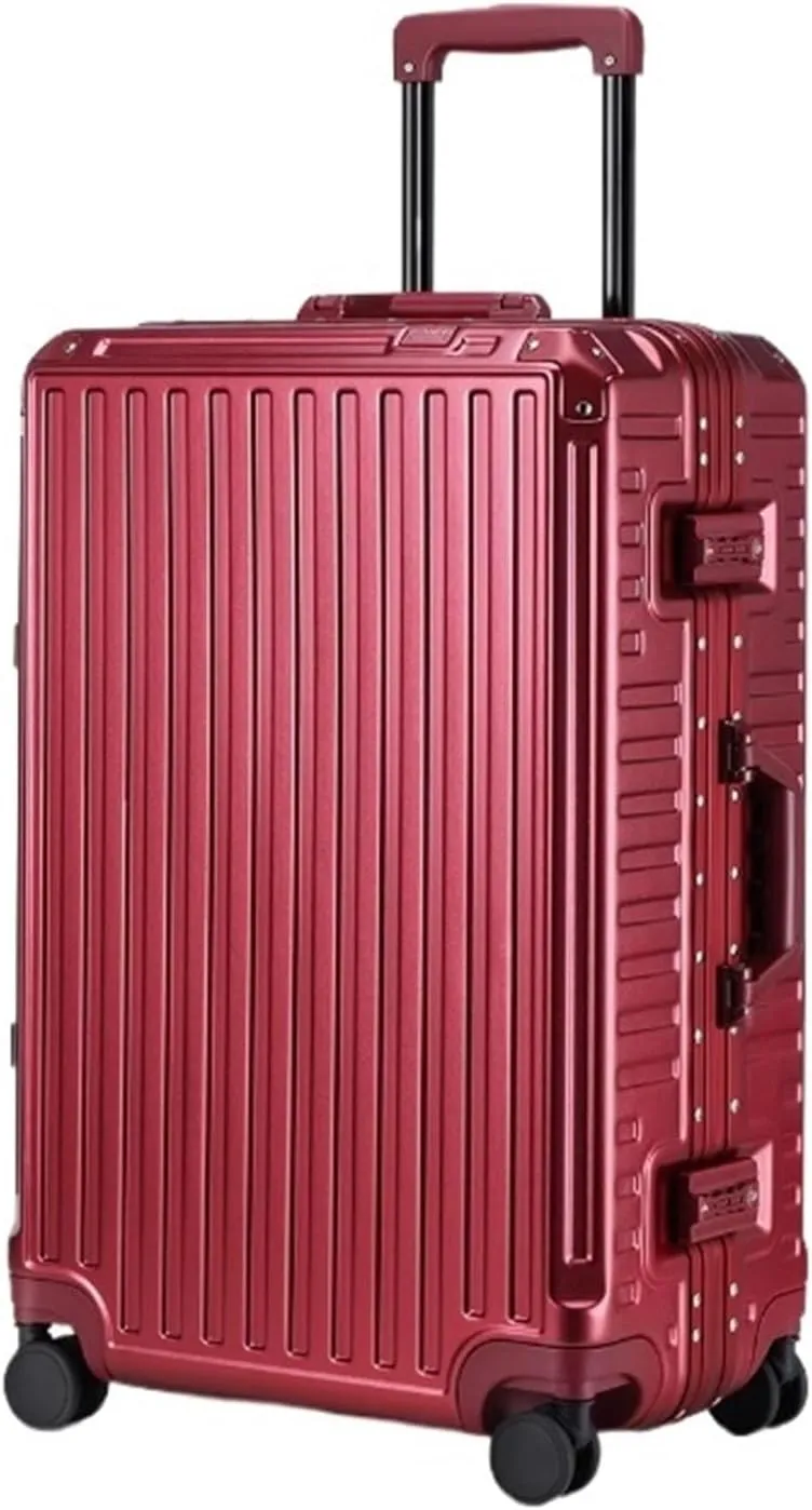 Carry-on Suitcase Luggage Hard Shell Checked Luggage with Aluminum Frame,No Zipper Suitcase with Spinner Wheels Carry-on Suitcases Carry On Luggages,C-26in (A 26in)