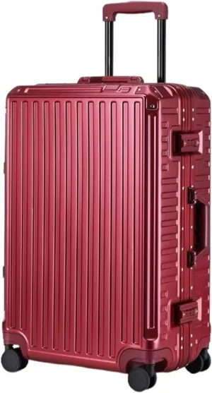 Carry-on Suitcase Luggage Hard Shell Checked Luggage with Aluminum Frame,No Zipper Suitcase with Spinner Wheels Carry-on Suitcases Carry On Luggages,C-26in (A 26in)