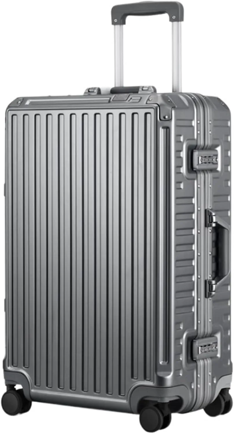 Carry-on Suitcase Luggage Hard Shell Checked Luggage with Aluminum Frame,No Zipper Suitcase with Spinner Wheels Carry-on Suitcases Carry On Luggages,C-26in (E 20in)