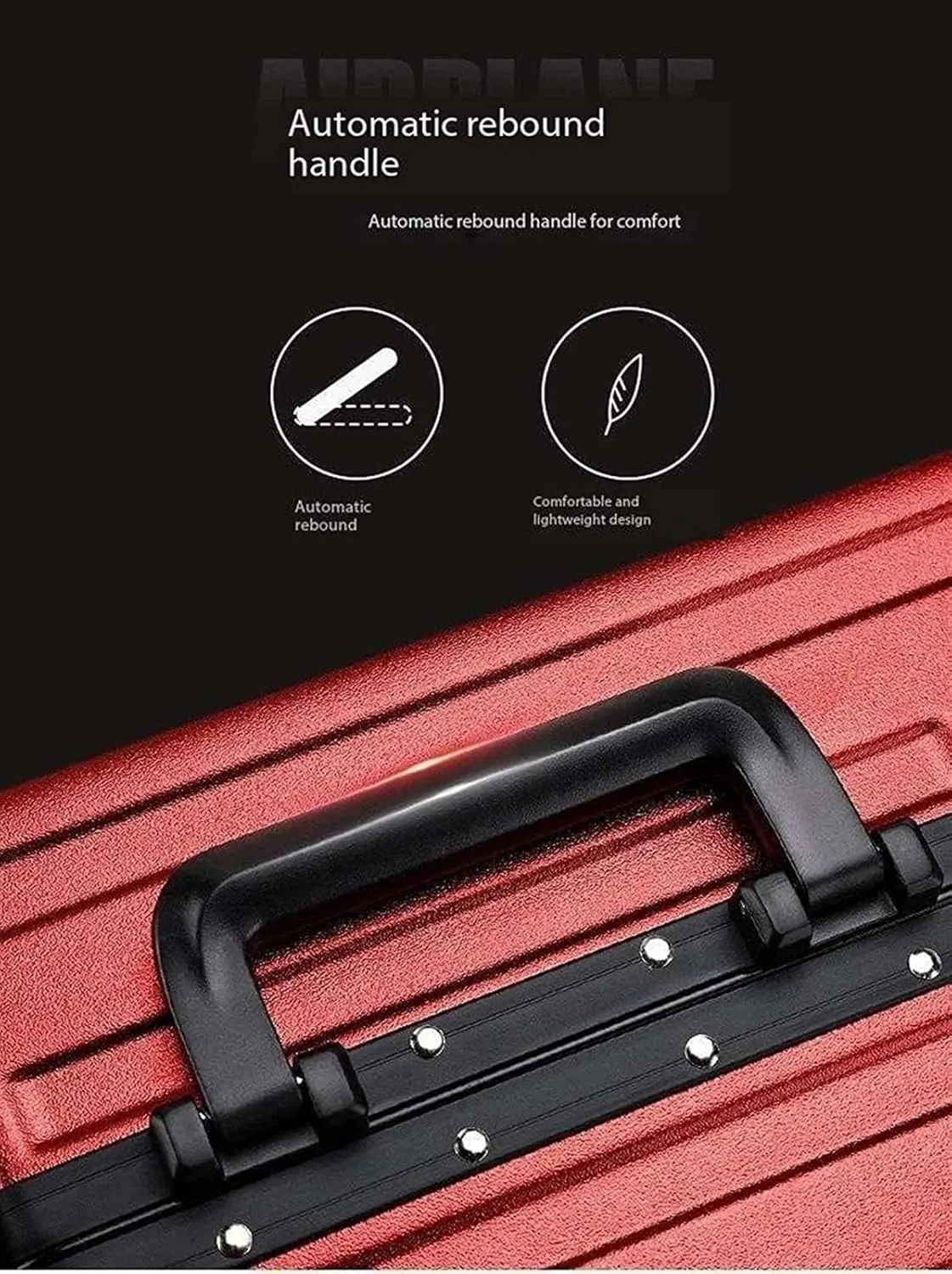 Carry-on Suitcase Luggage Hardside Luggage With TSA Lock Spinner Aluminum Frame Trolley Case Universal Wheel Carry-on Suitcases Carry On Luggages (Color : A, Size : 22 inch)