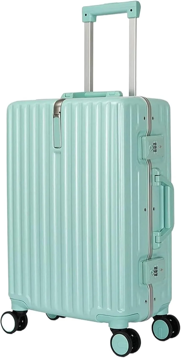 Carry-on Suitcase Luggage Lightweight and Tough Cabin Suitcase Lightweight Carry-on Hand Luggage 4 Spinner Carry-on Suitcases Carry On Luggages, 28 inches, White,-20 inches (Grn 20 inches)