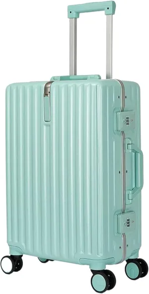 Carry-on Suitcase Luggage Lightweight and Tough Cabin Suitcase Lightweight Carry-on Hand Luggage 4 Spinner Carry-on Suitcases Carry On Luggages, 28 inches, White,-20 inches (Grn 20 inches)