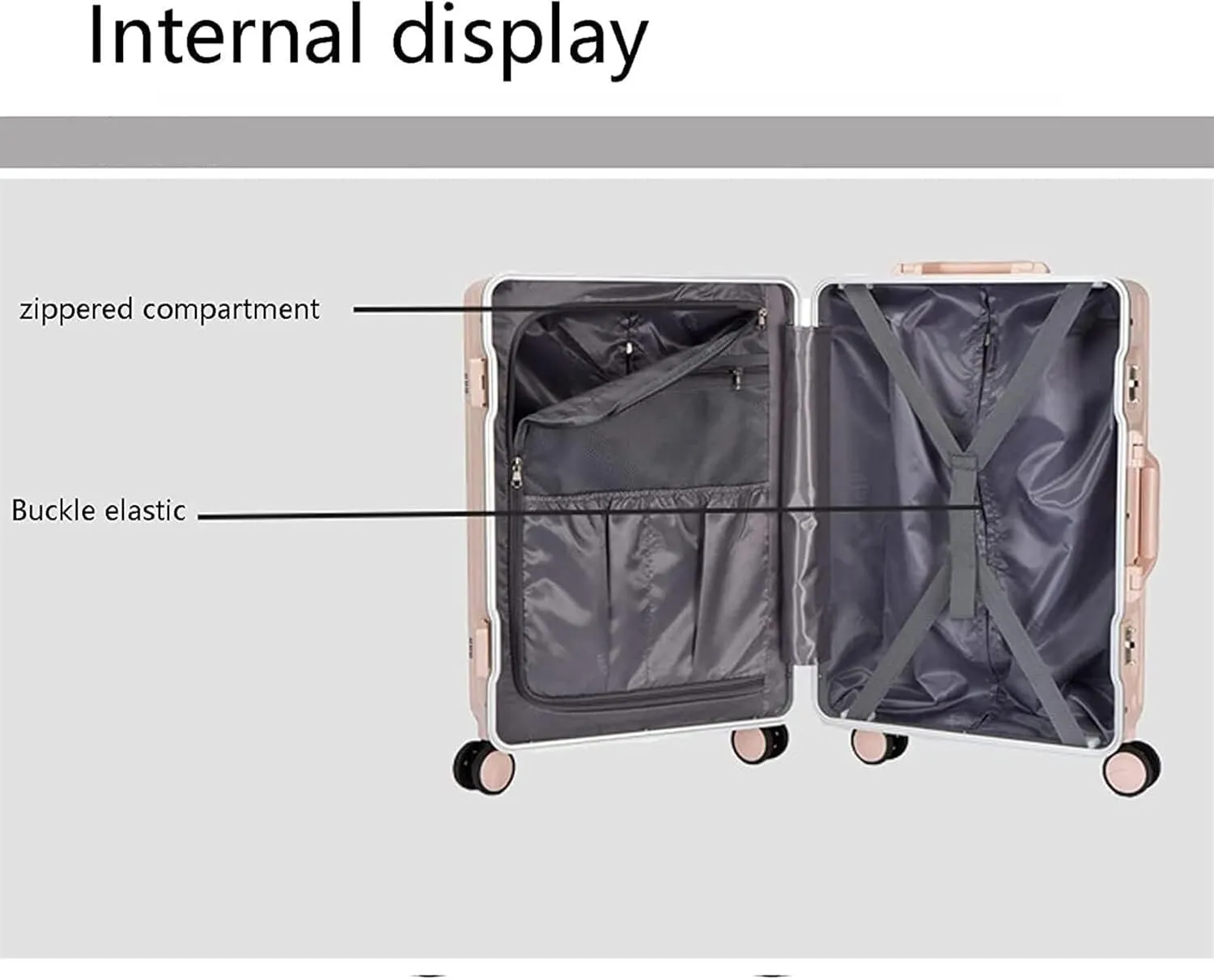 Carry-on Suitcase Luggage Lightweight and Tough Cabin Suitcase Lightweight Carry-on Hand Luggage 4 Spinner Carry-on Suitcases Carry On Luggages, 28 inches, White,-20 inches (Grn 20 inches)