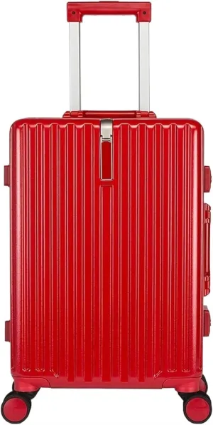 Carry-on Suitcase Luggage Lightweight and Tough Cabin Suitcase Lightweight Carry-on Hand Luggage 4 Spinner Carry-on Suitcases Carry On Luggages,White-20 inches (26 inches)