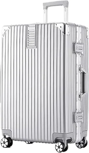 Carry-on Suitcase Luggage Lightweight Luggage,Spinner Double Wheel  Hardshell Suitcases for Travel Suitcase Carry-on Suitcases Carry On Luggages,Black-24inch (Silver 22inch)