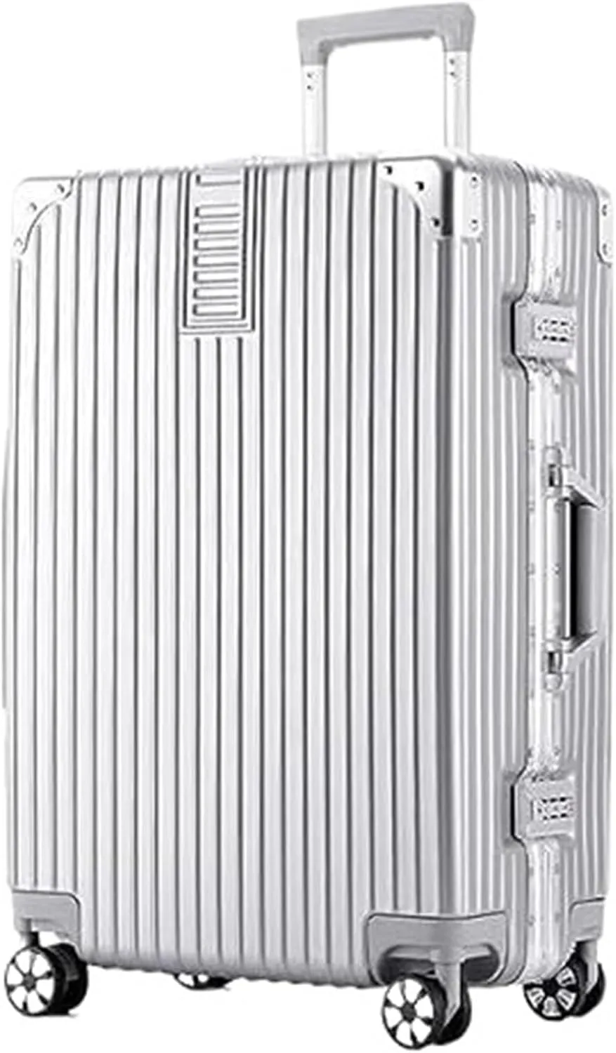 Carry-on Suitcase Luggage Lightweight Luggage,Spinner Double Wheel  Hardshell Suitcases for Travel Suitcase Carry-on Suitcases Carry On Luggages,Black-24inch (Silver 22inch)