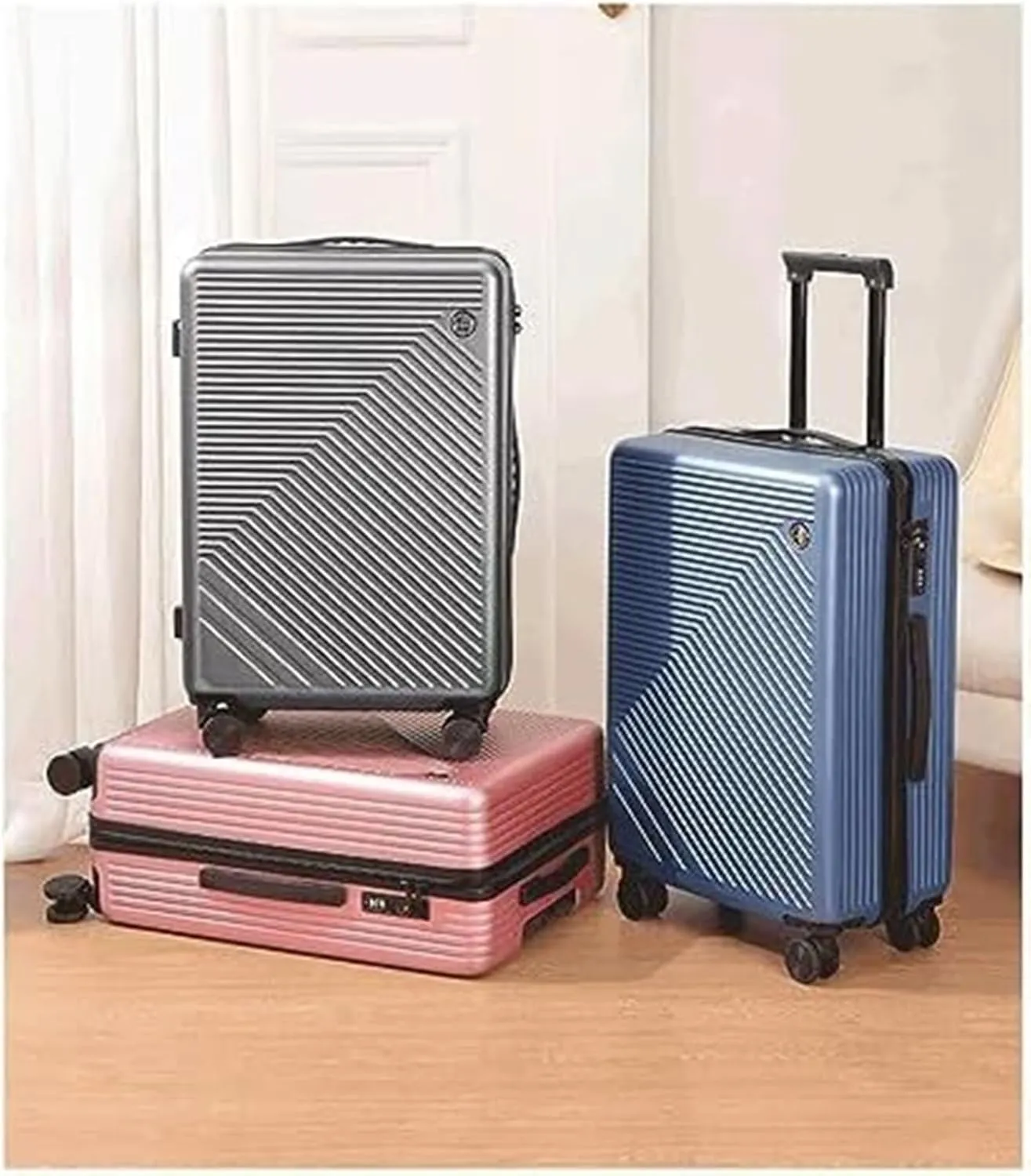 Carry-on Suitcase Luggage Luggage Carry On Lightweight Hardside 4-Wheel Spinner Travel Luggage,Business Luggage Carry-on Suitcases Carry On Luggages (Color : A, Size : 20inch)