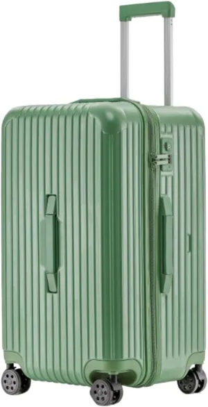 Carry-on Suitcase Luggage Luggage With TSA Lock, PC   ABS Case Luggage Suite Case With Spinner Wheels Lightweight Carry-on Suitcases Carry On Luggages (Color : Green, Size : 24 inch)