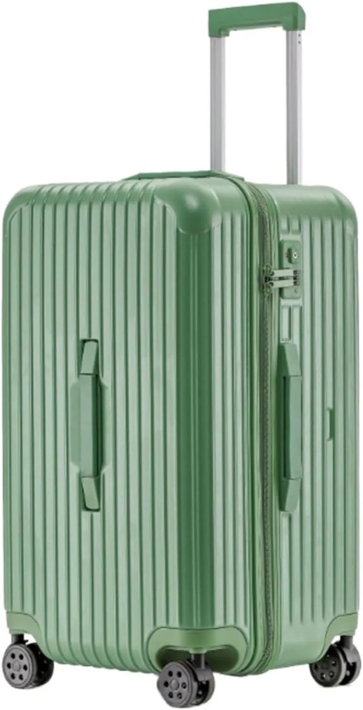 Carry-on Suitcase Luggage Luggage With TSA Lock, PC   ABS Case Luggage Suite Case With Spinner Wheels Lightweight Carry-on Suitcases Carry On Luggages (Color : Green, Size : 24 inch)