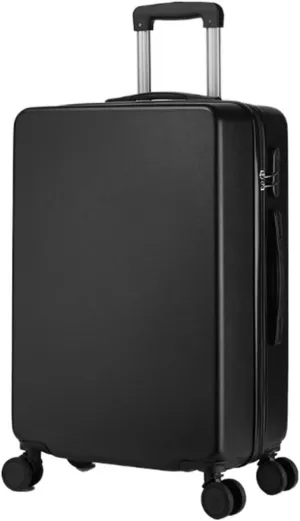 Carry-on Suitcase Luggage Portable Hard Shell Luggage Security Combination Lock Suitcases Quiet and Smooth Luggage Carry-on Suitcases Carry On Luggages, 20inch,Black-20inch (Black 20inch)