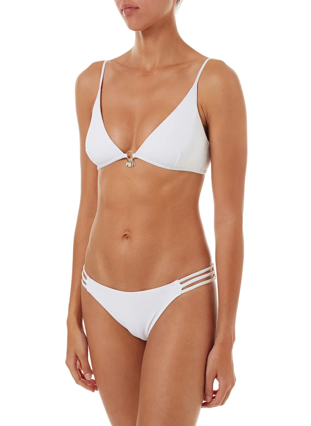 Como White Bralette Charm Bikini